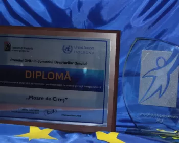Premiul ONU pentru promovarea dreptului persoanelor cu dizabilităţi la muncă şi viaţă independentă